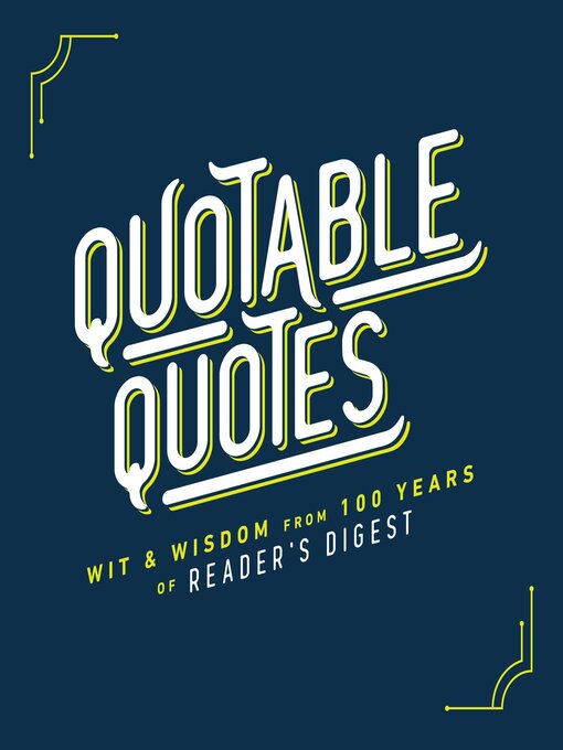 Title details for Quotable Quotes by Reader's Digest - Wait list